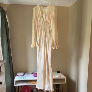 Shona Joy Cream Midi Dress